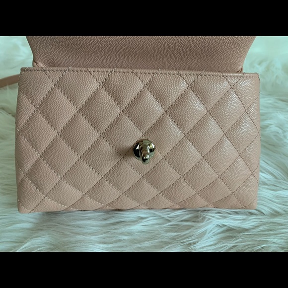 āāSOLD in IGāāChanel 21P small(old mini) light pink caviar coco - Picture 12 of 16